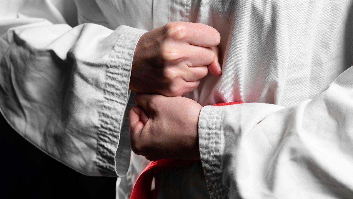 Prática de jiu-jitsu