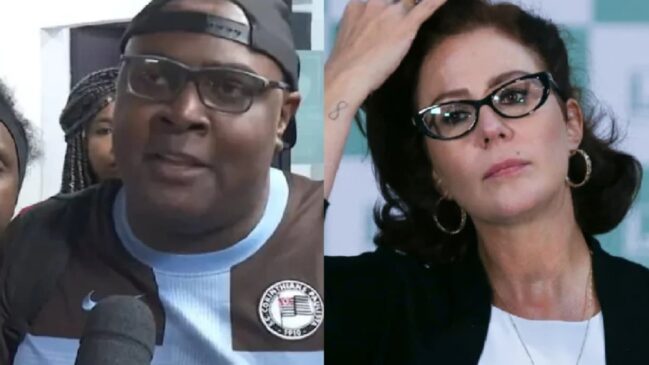 Jornalista Luan Araújo e a ex-deputada federal Carla Zambelli