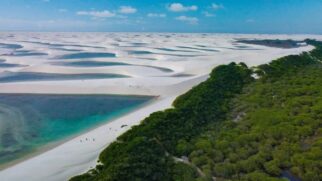 Vista áerea dos Lençois Maranhenses