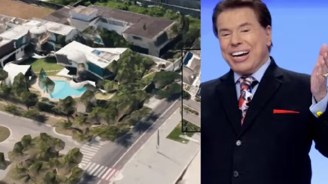 Mansão de Silvio Santos no Guarujá ao lado do apresentador