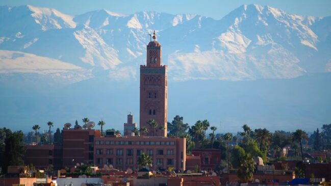Vista de um dos pontos turísticos de Marrocos