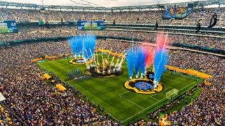 Estádio Met Life, nos EUA, lotado na final do Super Mundial de Clubes
