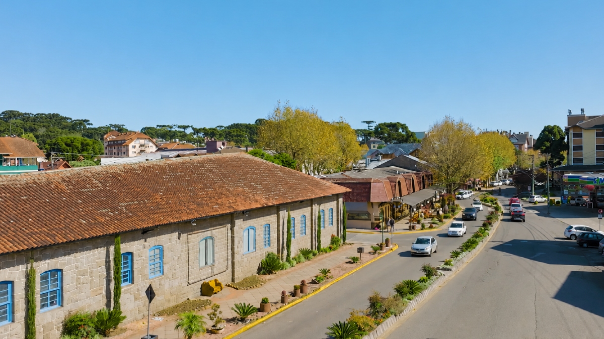 Cidade de Canela, no Rio Grande do Sul