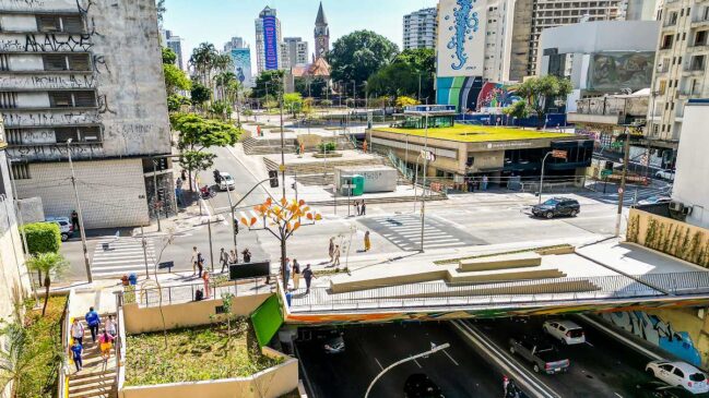 Vista da Praça Roosevelt, no Centro de São Paulo, que poderá ter o nome alterado por meio de parceria com a iniciativa privada