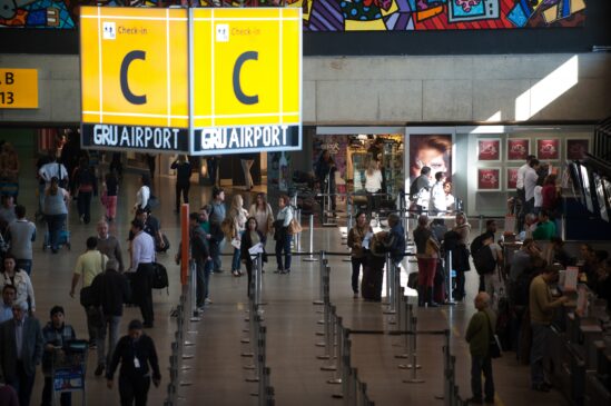 Saguão do Aeroporto Internacional de Guarulhos