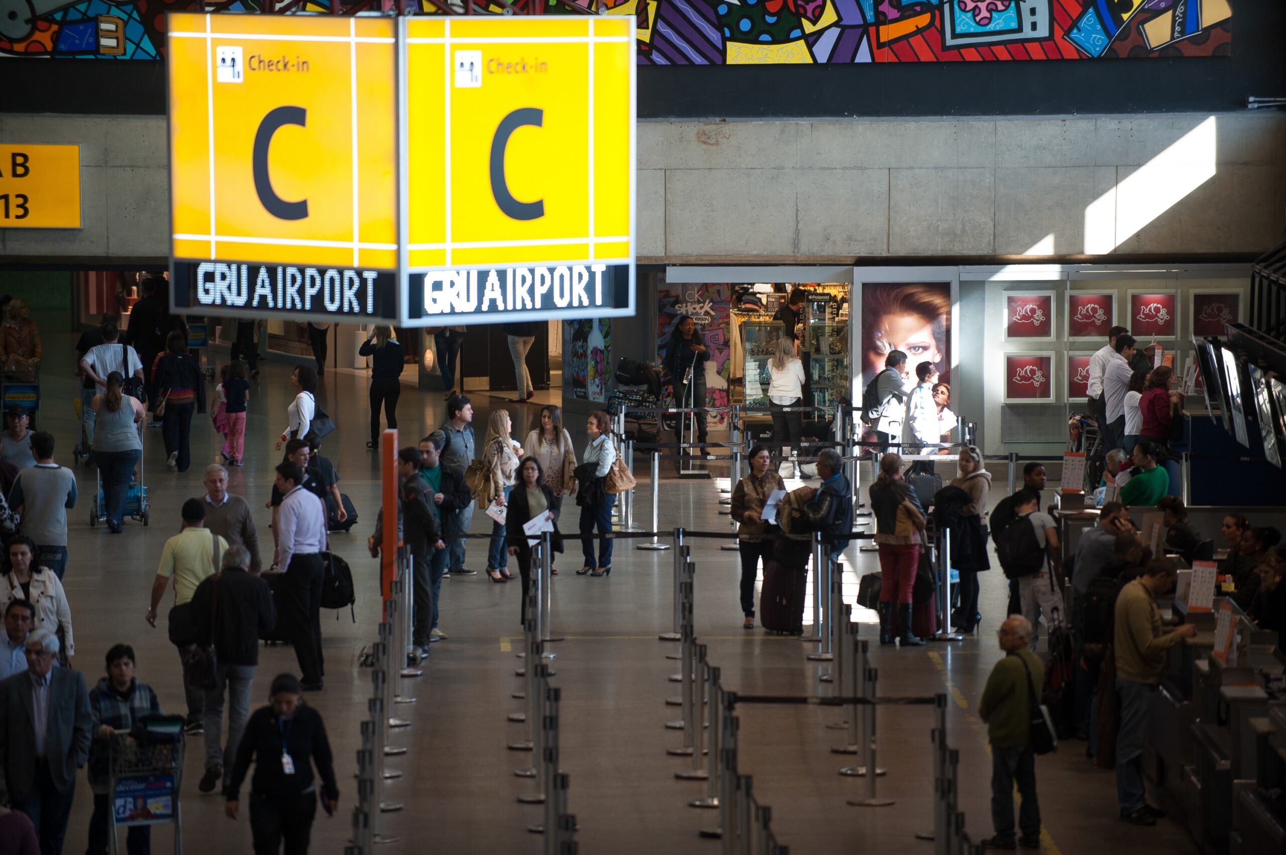 Saguão do Aeroporto Internacional de Guarulhos
