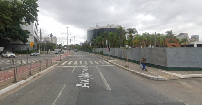 Avenida Mário de Andrade, na Barra Funda, é o local com furtos em SP / Reprodução / Google Street View