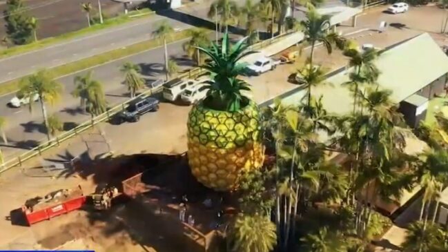 Com a revitalização, o Big Pineapple voltou a receber turistas (Foto: Reprodução/Youtube/@9minutesaustralia)