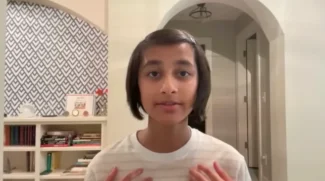 Inovação levou estudante de 13 anos à final de uma competição científica nos EUA, que oferece US$ 25 mil ao vencedor (Foto: Reprodução/Youtube/@youngscientistchallenge)