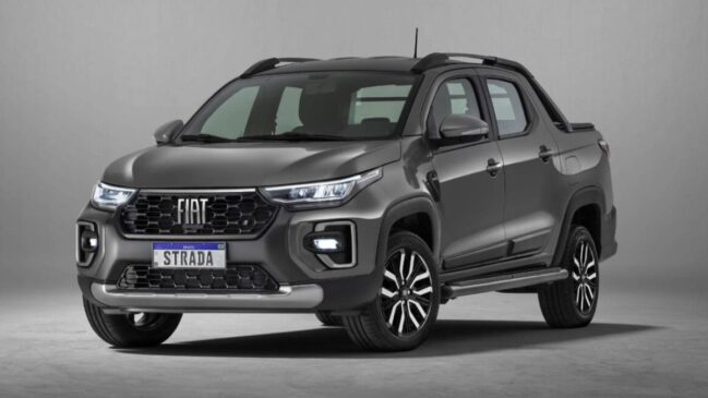 Fiat Strada cinza bate recorde