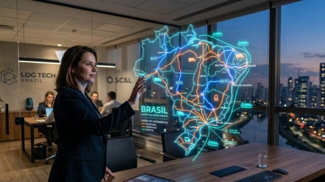 Ferramenta gratuita do IBGE unifica dados de transporte e serve como guia para empresas de São Paulo reduzirem custos com frete (Foto: Ilustração, IA)