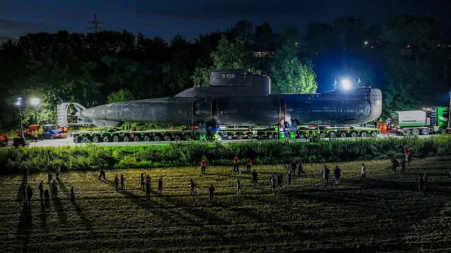 O antigo submarino da Marinha da Alemanha agora fará parte do acervo de um museu dedicado à história militar (Divulgação: Museu Técnico de Sinsheim e Speyer)