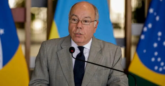 Mauro Vieira criticou a aplicação do novo tarifaço imposto pelo governo dos EUA aos produtos brasileiros (Crédito: Joédson Alves/Agência Brasil)