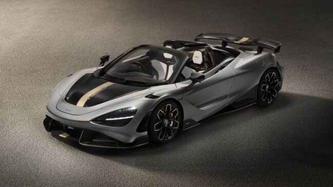 McLaren 788HS prata vista de cima