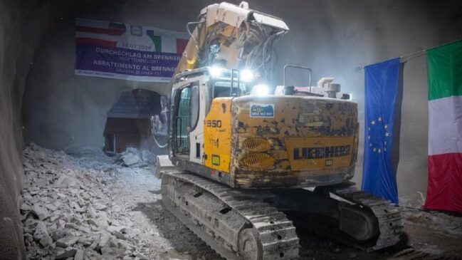 As obras do túnel começaram em 2007, mas as duas partes só se encontraram em 2026 (Foto: Reprodução/bbt-se.com)