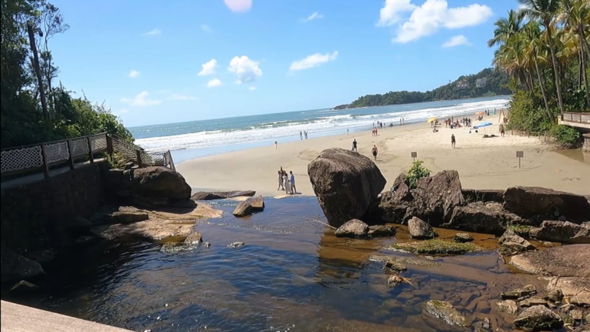 Praia do Iporanga Guarujá SP (Foto_ Reprodução YouTube_Vivência Presente) (4)