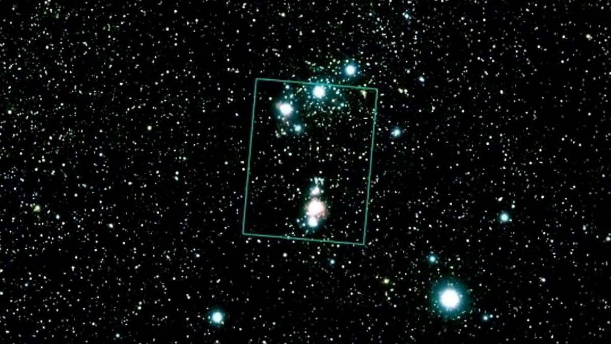As três maiores pirâmides do Egito são frequentemente relacionadas às estrelas conhecidas como Três Marias (Foto: Akira Fujii/ NASA)