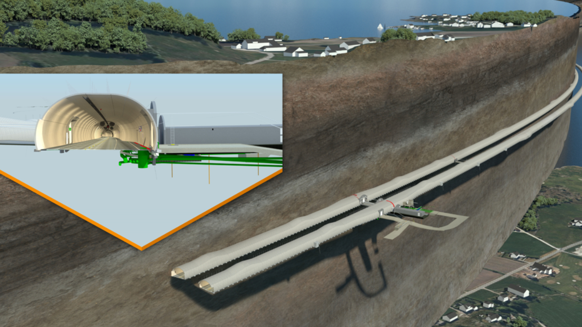 O projeto do túnel E39 Rogfast é considerado uma das maiores obras de infraestrutura em andamento na Noruega (Foto: Nortconsult)