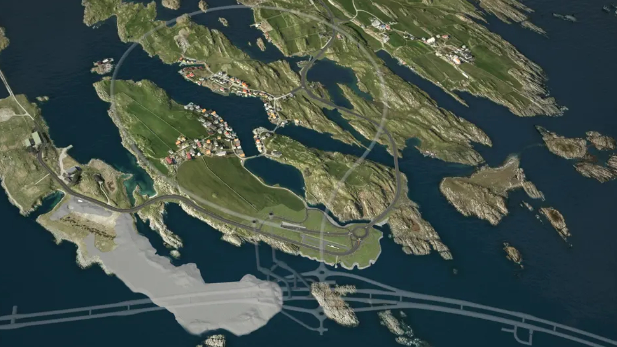 O E39 Rogfast faz parte de um plano para modernizar a principal rodovia da costa oeste da Noruega, reduzindo distâncias entre cidades (Foto: Norconsult)