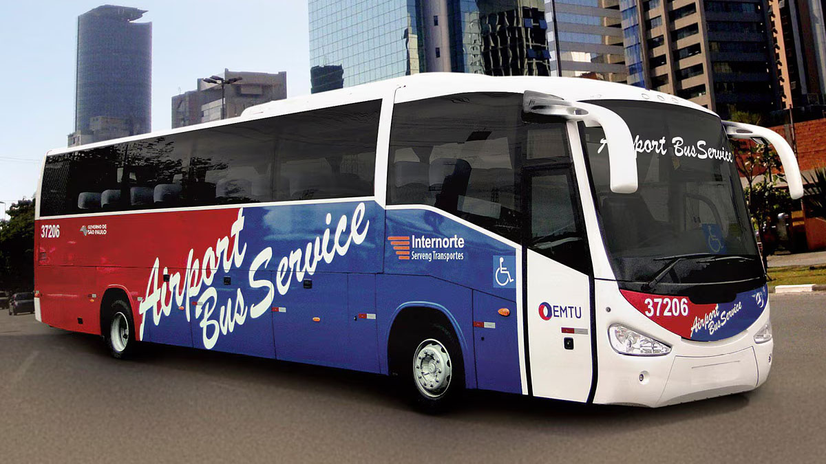 Ônibus que presta o serviço Airport Bus Service