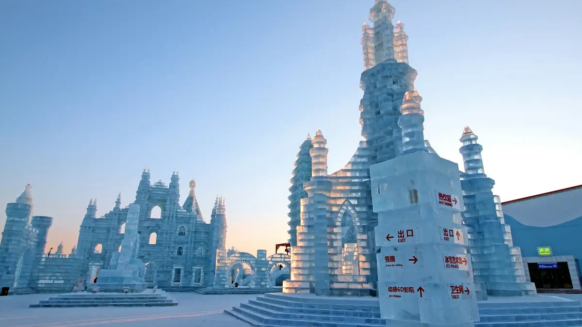 Cidade de Gelo em Harbin, na China
