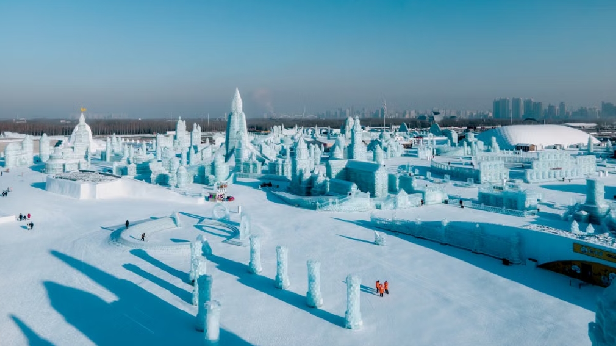 Cidade de Gelo em Harbin, na China