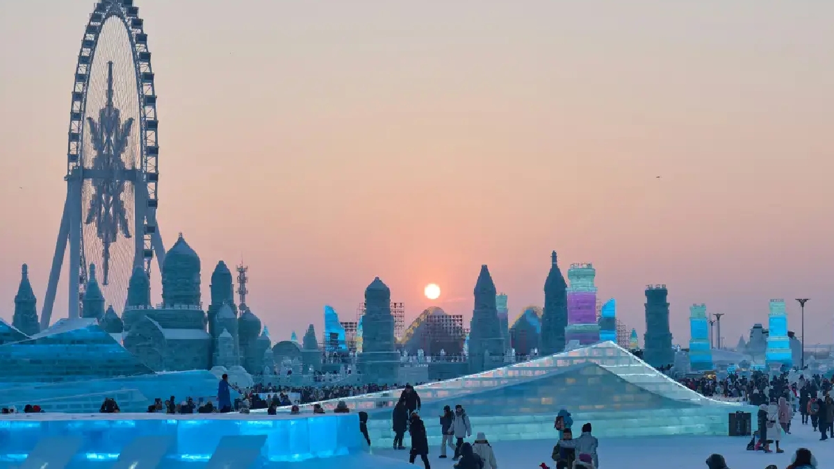 Cidade de Gelo em Harbin, na China