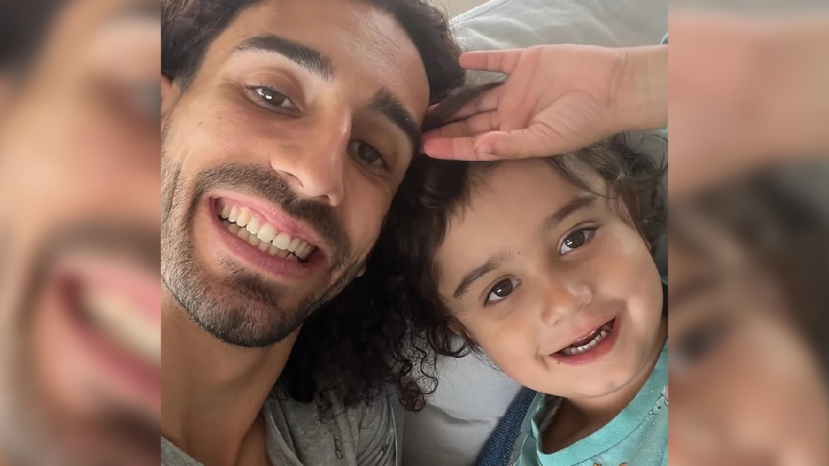 Marc Cucurella e filho