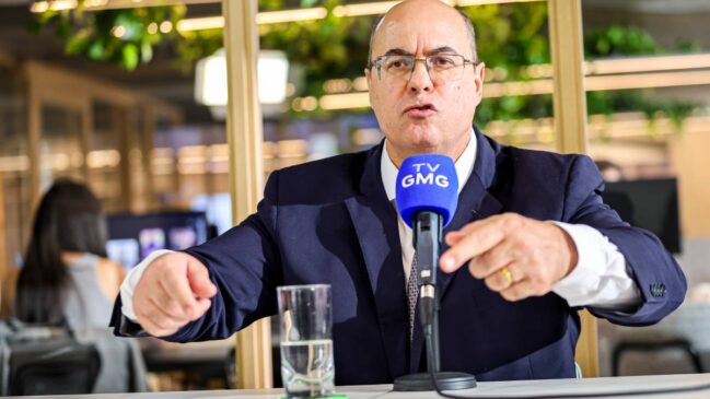 Ex-governador do Rio de Janeiro, Wilson Witzel, em entrevista à Gazeta de S.Paulo