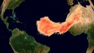 Pesquisa da Nasa revela como um fenômeno atmosférico conecta África e América do Sul em um ciclo natural que sustenta um dos maiores ecossistemas do planeta (Foto: Copernicus Sentinel/ESA/CC BY-SA 3.0 IGO)