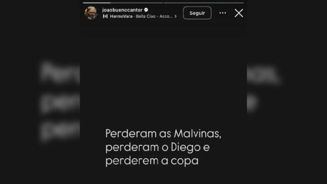 post de cantor brasileiro lhe rendeu problemas na Argentina