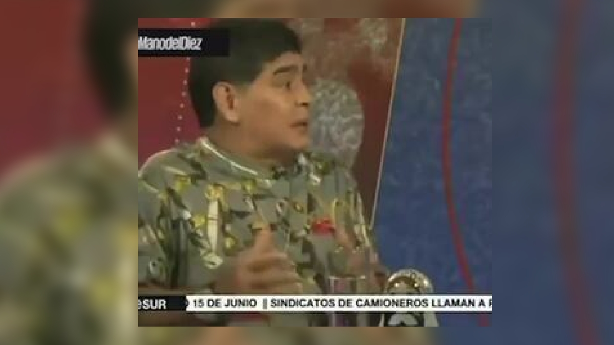Maradona em entrevista para a Telesur