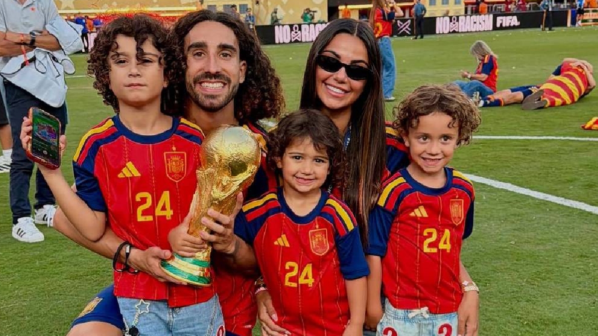 Marc Cucurella e família