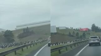 Motociata reúne milhares de motociclistas em São Paulo e segue pela Rodovia dos Bandeirantes rumo ao interior