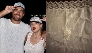 Casamento de Taylor Swift tem brinde inspirado na música favorita de Travis Kelce; veja o detalhe