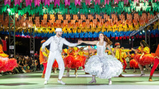 O público poderá assistir, neste fim de semana, a um espetáculo que reúne quadrilha junina, orquestra e intérpretes do Carnaval paulistano. Foto: Divulgação