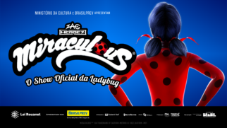 Com músicas inéditas, cenografia imersiva e tecnologia de palco, espetáculo transporta o público para o universo de Ladybug e Cat Noir. Foto: Divulgação