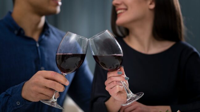 Brinde de vinho