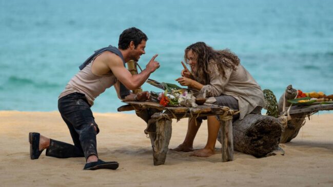 Rachel McAdams e Dylan O'Brien no filme 'Socorro!'