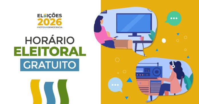 A grade de veiculação do horário eleitoral inclui 50 minutos diários em rede / Divulgação