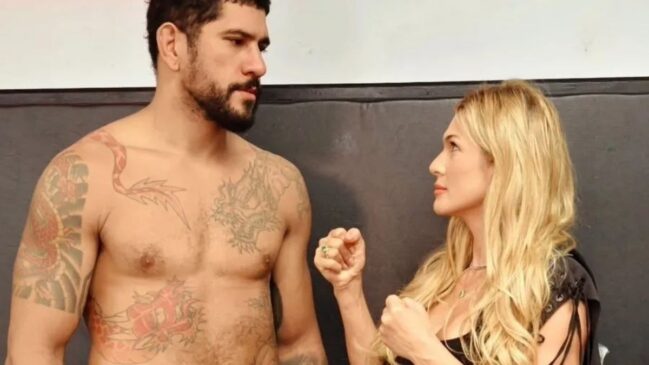 Lutador Poatan e apresentadora Livia Andrade