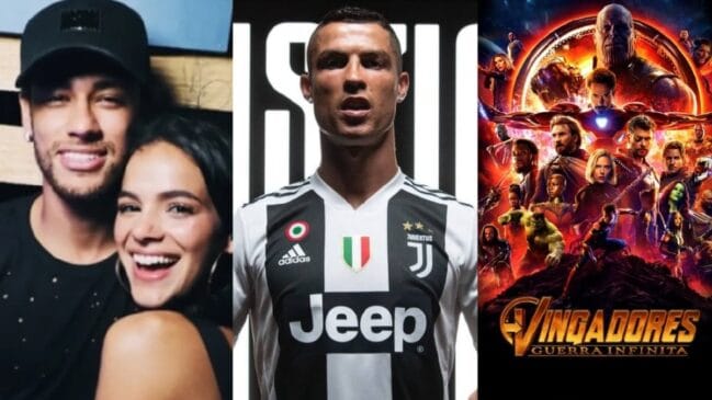 Neymar e Marquezine, CR7 na Juventus e Vingadores Guerra Infinita