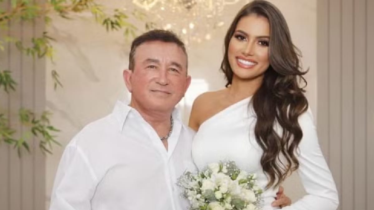 Amado Batista e a esposa