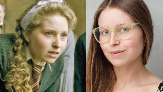 Jessie Cave, que conquistou o público como a romântica Lilá Brown em Harry Potter
