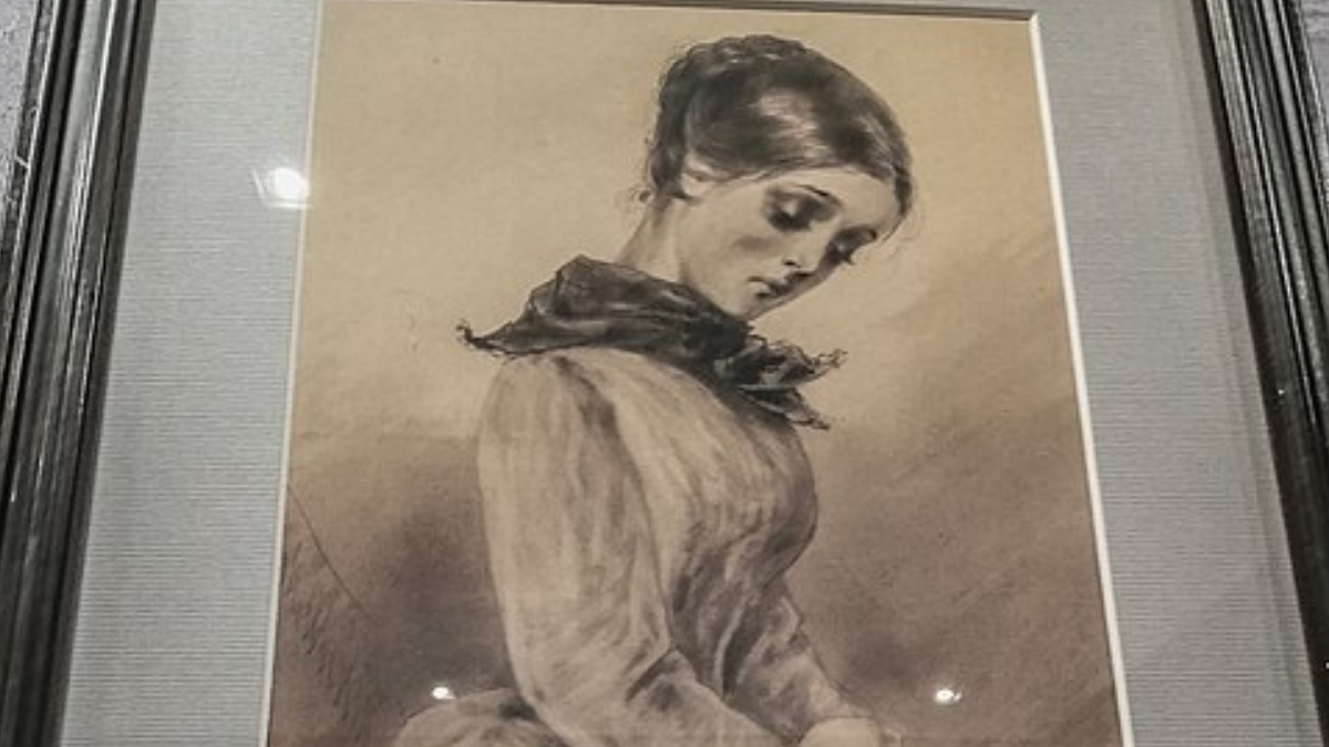 Sônia não elimina a culpa de Raskólnikov. Porém, permanece próxima quando ele confessa o crime e aceita enfrentar as consequências (Foto: P. Boklevsky / Museu Dostoiévski)