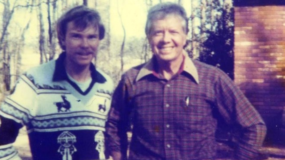 Durante a etapa pelos Estados Unidos, George Meegan encontrou Jimmy Carter em Plains, no estado da Geórgia (Foto: George Meegan / Wikimedia Commons)
