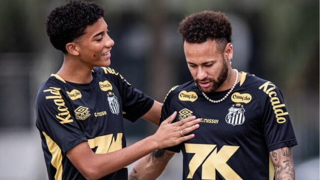 Robinho Jr. e Neymar Jr.
