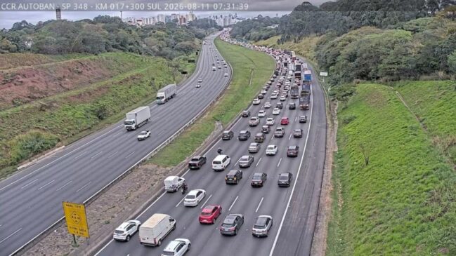 Os registros foram atualizados pela ARTESP entre 7h19 e 7h34 desta terça