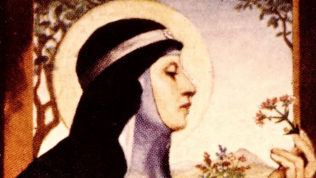 Monja do século XII deixou dezenas de composições e usou intervalo que ganharia uma das reputações mais sombrias da história da música (Foto: Beloved female saints / Wikimedia Commons)