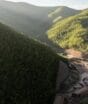 Teatro na China parece brotar da montanha, revoluciona arquitetura e permite voo livre de aves de rapina